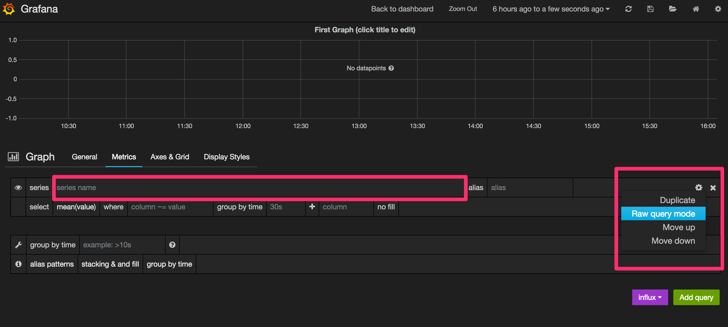 Grafana-Settings