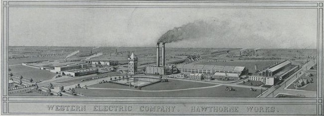 Source:"Western Electric Company. Hawthorne works for the manufacture of power apparatus." -Via Baker Library, Harvard Business School