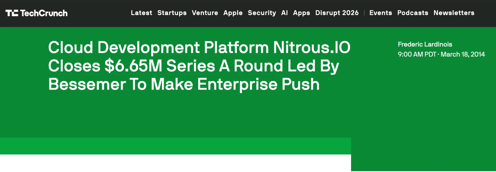 TechCrunch: Nitrous.IO raises $6.65M to let you code from anywhere