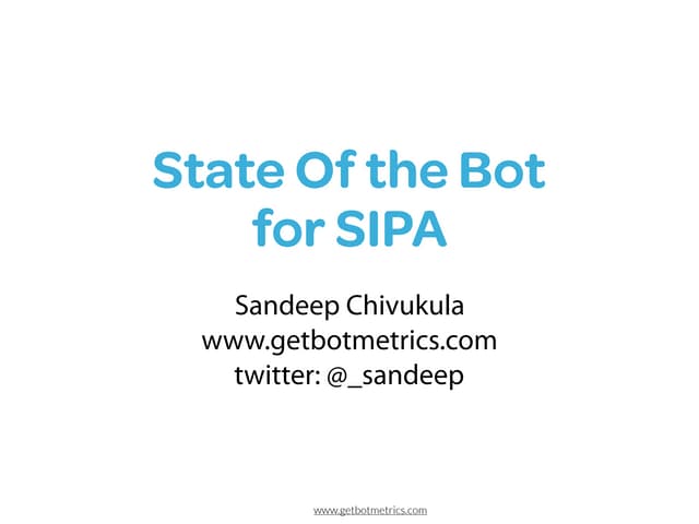 Slideshare: State of the Bot