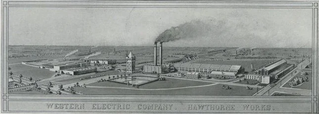 Source:"Western Electric Company. Hawthorne works for the manufacture of power apparatus." -Via Baker Library, Harvard Business School
